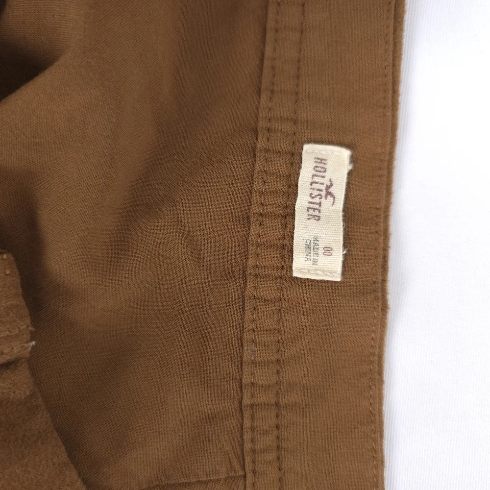 Hollister Faux Suede Button Up High Rise Skirt